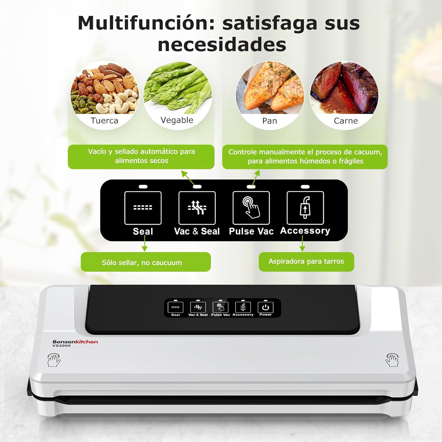 Envasadora al Vacío Bonsenkitchen Envasadora al Vacío Bonsenkitchen